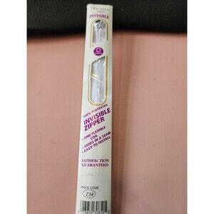 Vintage Coats Invisible Zipper 7" To 9"- White -F84/7/9/1